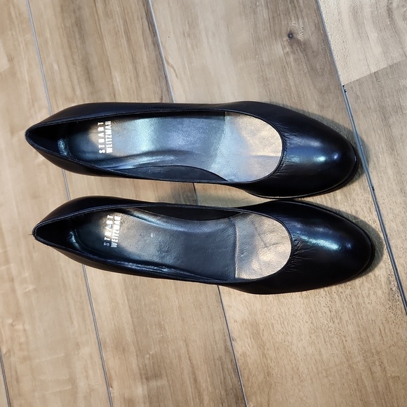 Stuart Weitzman black leather pumps size 7N made in Spain classic - Picture 2 of 15